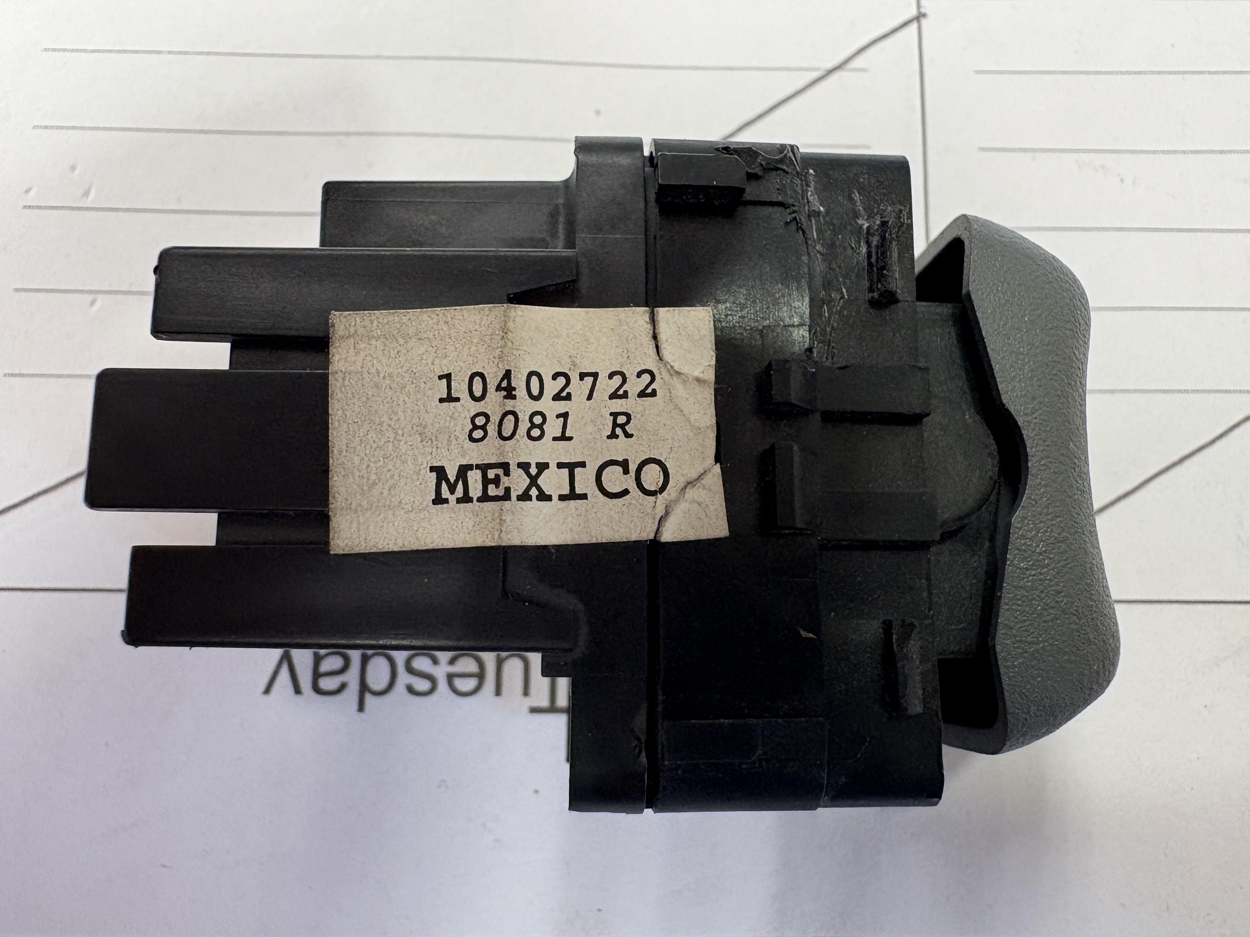10402722, Switch GM part