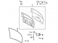 GM genuine OEM part 15172768 Weatherstrip