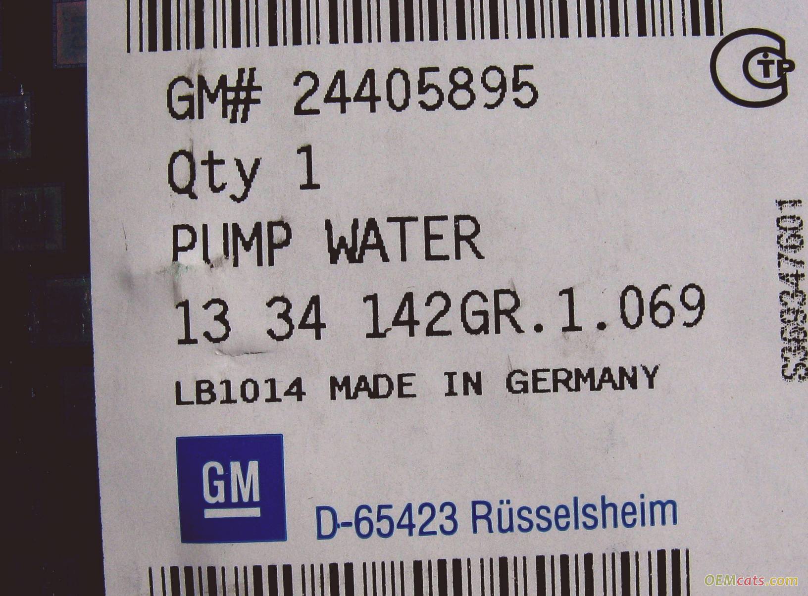 24405895, Pump GM part
