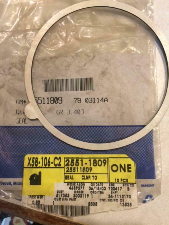 GM 25511809 Gasket Genuine OEM Part Photos