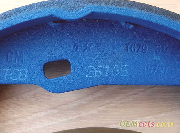 90541931, Shoe kit GM part