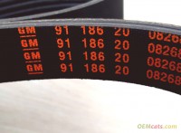 GM genuine OEM part 9118620 Belt, drive, 21.36 x 2020 millimeter, alternator