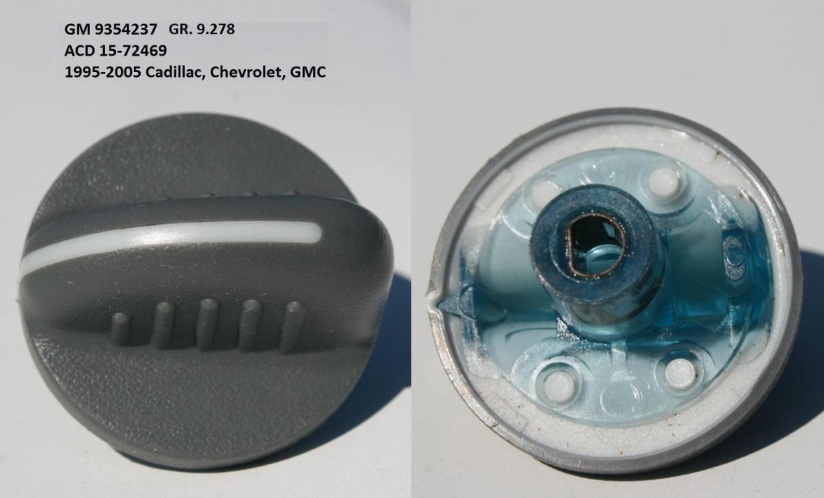 9354237, Knob, 1995-00, 1995-96 GM part